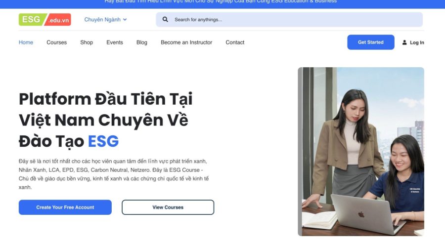 ESG Education & Business ra mắt platform đào tạo về Kinh Tế Xanh