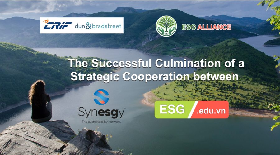 The successful culmination of a strategic cooperation between ESG Education & Business , ESG & Sustainability Alliance and Synesgy , CRIF