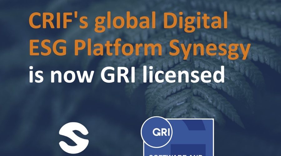 CRIF’s global Digital ESG Platform Synesgy is now GRI licensed