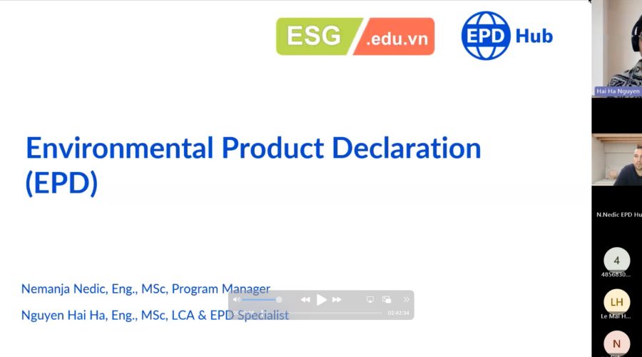 SỰ HỢP TÁC CHIẾN LƯỢC GIỮA EPDHUB VÀ ESG EDUCATION & BUSINESS: TIÊN PHONG TRONG XÂY DỰNG LCA -EPD, DỮ LIỆU NỀN TẢNG BỀN VỮNG TẠI VIỆT NAM