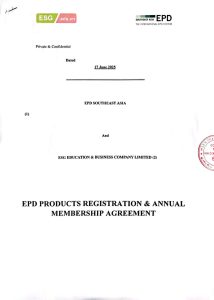 ESG Education & Business và EPD Southeast Asia hợp lực – thiết lập chuẩn mực mới cho LCA & EPD tại Đông Nam Á