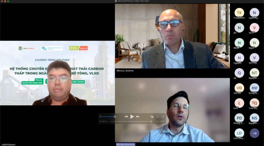 Hội nghị Quốc tế về Giảm Phát thải Carbon trong Ngành Xi măng và Bê tông: Giới thiệu Công cụ EPD và Hệ thống Xếp hạng Carbon