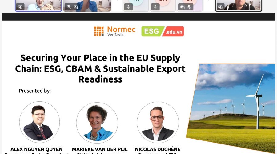 ESG Education & Business và Normec Verifavia tăng cường hợp tác, hỗ trợ doanh nghiệp xuất khẩu Việt Nam đáp ứng yêu cầu ESG, CBAM và EU ETS Maritime